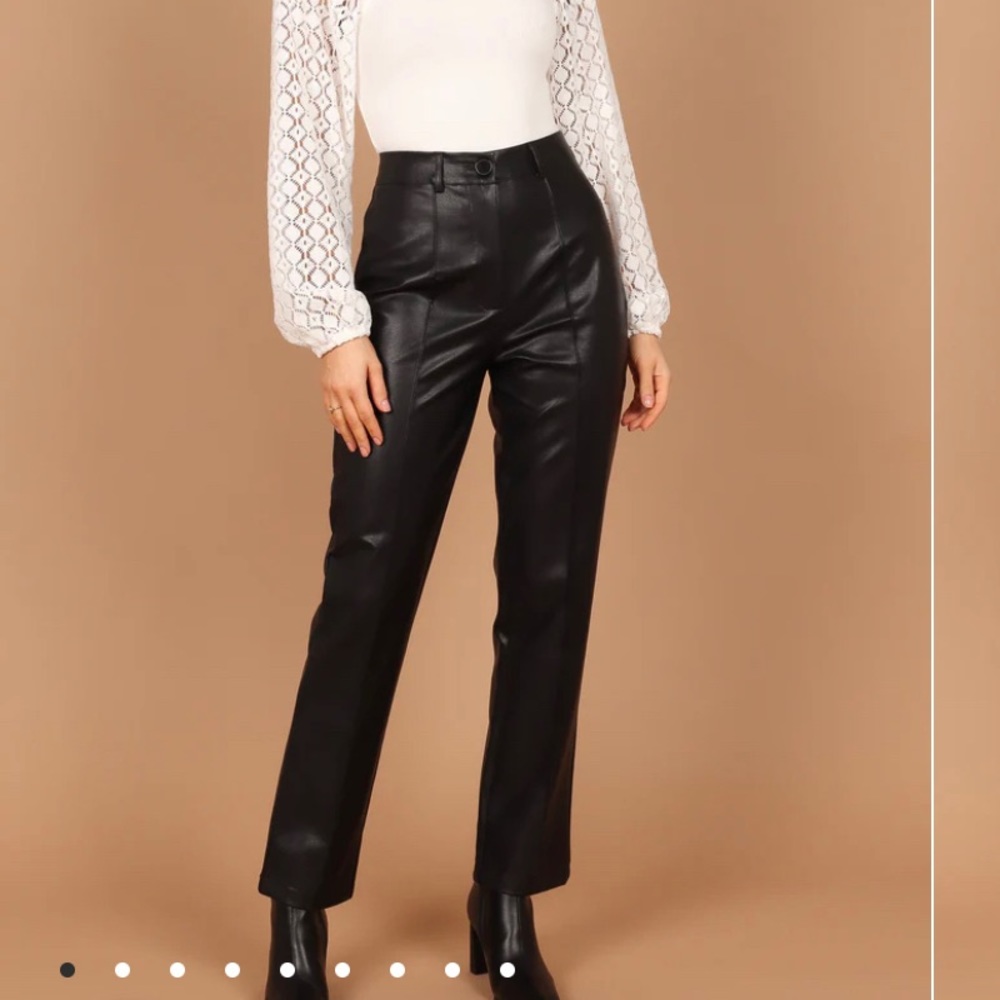 Faux Leather Pants